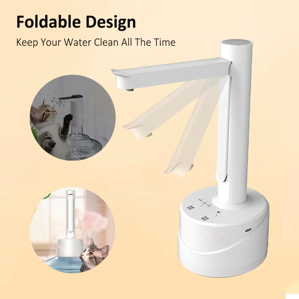 Water Dispenser Electric Water Gallon Pump Desktop Automatic Water Dispenser 19 Liters Rechargeable Drinking Water Bottle Pump
