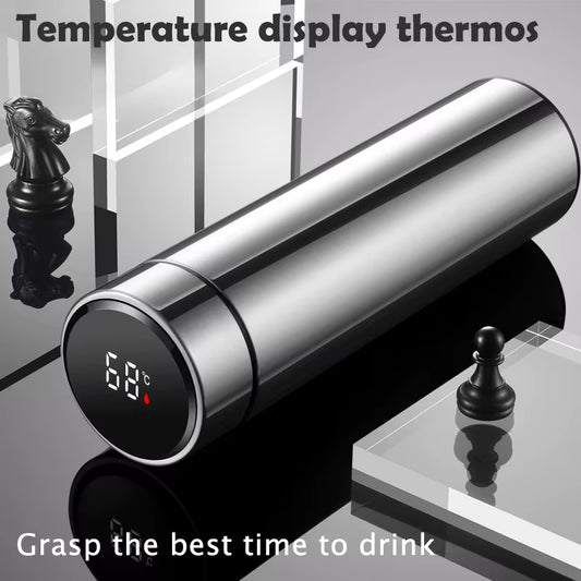 Thermos Cup 304 Stainless Steel Business Gift Tea Water Cup Smart Temperature Display Thermos Cup Water Bottles