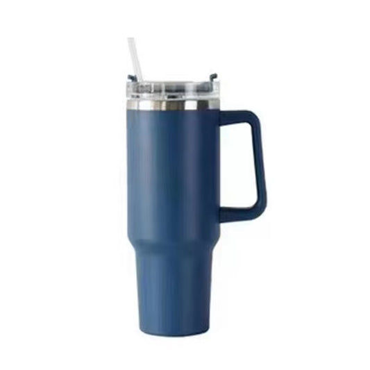 40Oz Tumbler with Straw Lid and Handle Stainles Steel Vacuum Insulated Thermos Water Bottle Cup Thermal Coffee Travel Mug Drinks