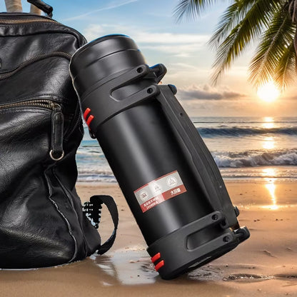 Large Capacity Thermos Bottle Outdoor Thermal Insulation Water Bottles Stainless Steel Travel Mug for Coffee Keep Hot Cold Drink