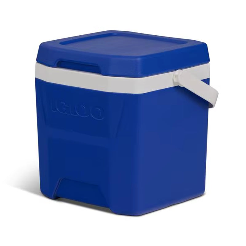 18 Cans/12Qt Hard-Sided Coolers - Majestic Blue: Polyethylene, Odor & Stain Resistant